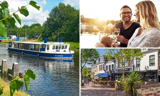 Historische rondvaarttocht Assen + drankje