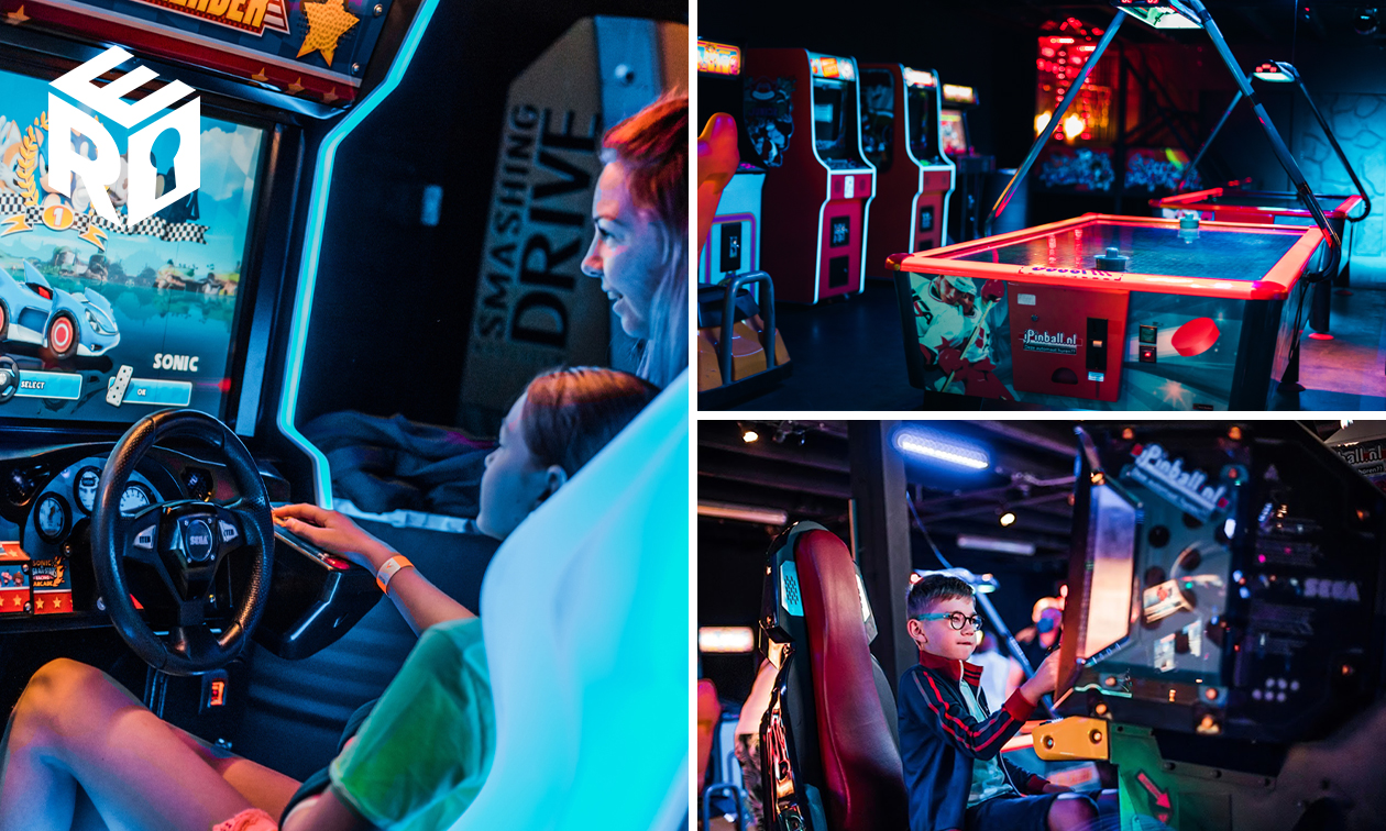 1,5 uur lang onbeperkt arcadegames spelen bij Room Experience