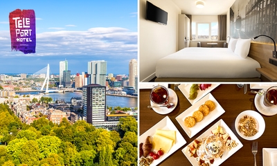 1 of 2 overnachting(en) voor 2 + early check-in of late check-out bij Rotterdam Teleport Hotel