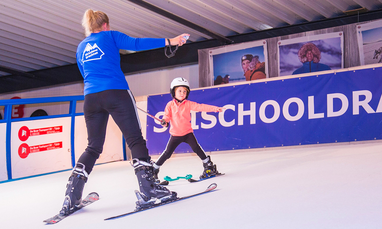 Ski- of snowboardles bij Skischool Drachten