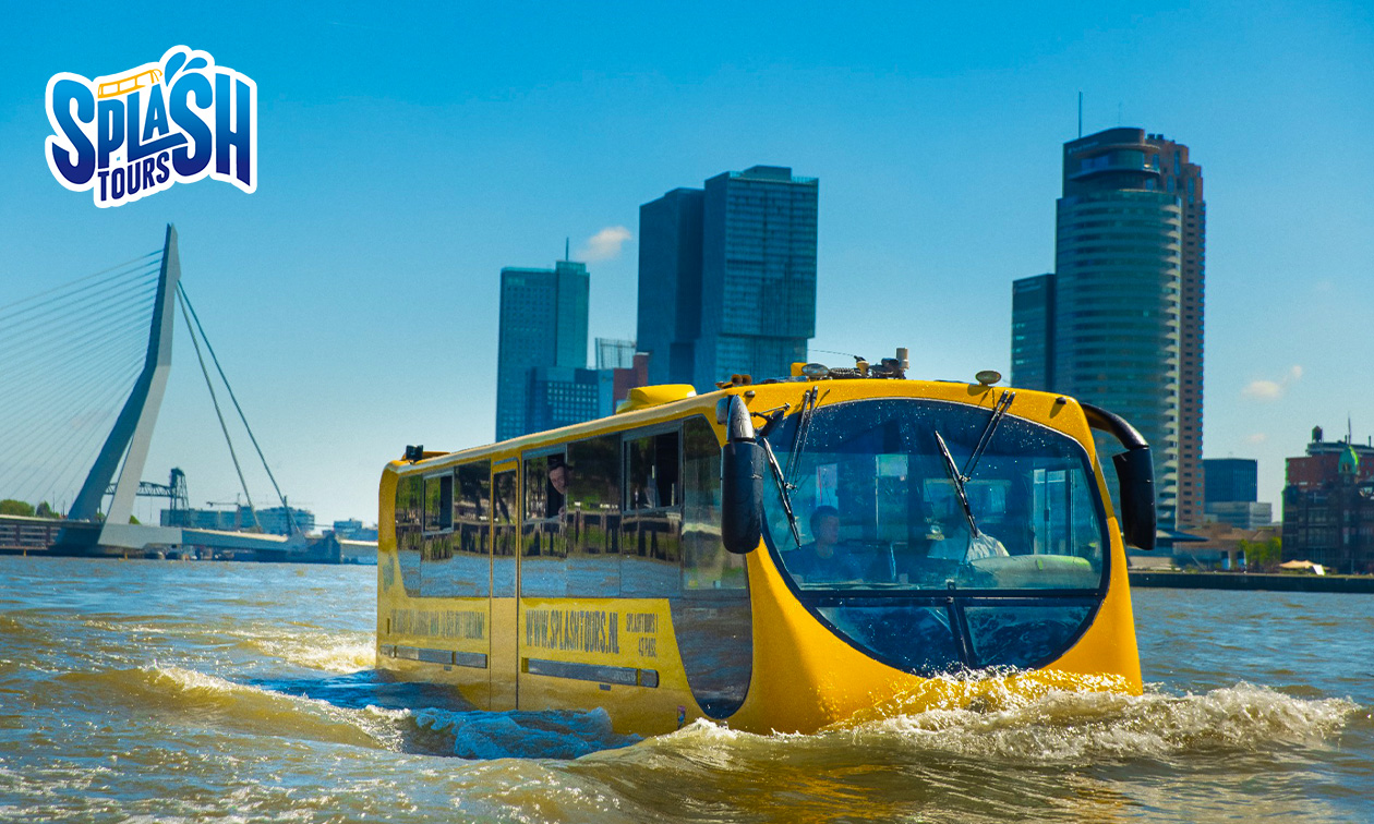 Rondvaart door Rotterdam (1 uur) met amfibiebus