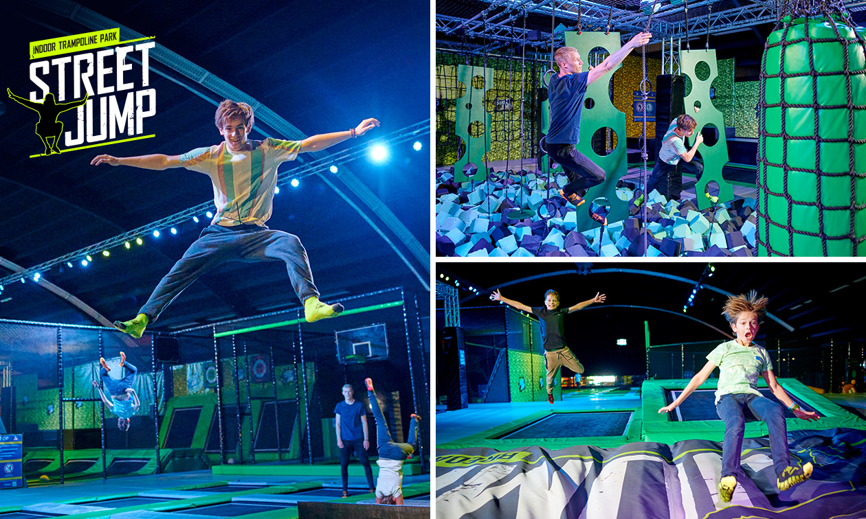Vrij jumpen (2 uur) + zakje chips + limonade bij Street Jump Veldhoven