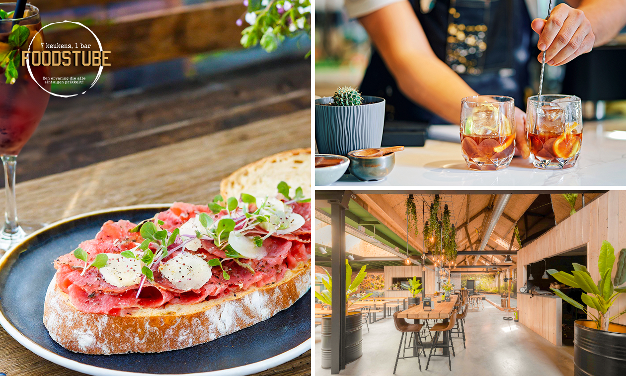 Lunchgerechten met cocktail naar keuze bij STREETFOODBAR Foodstube Kamperland