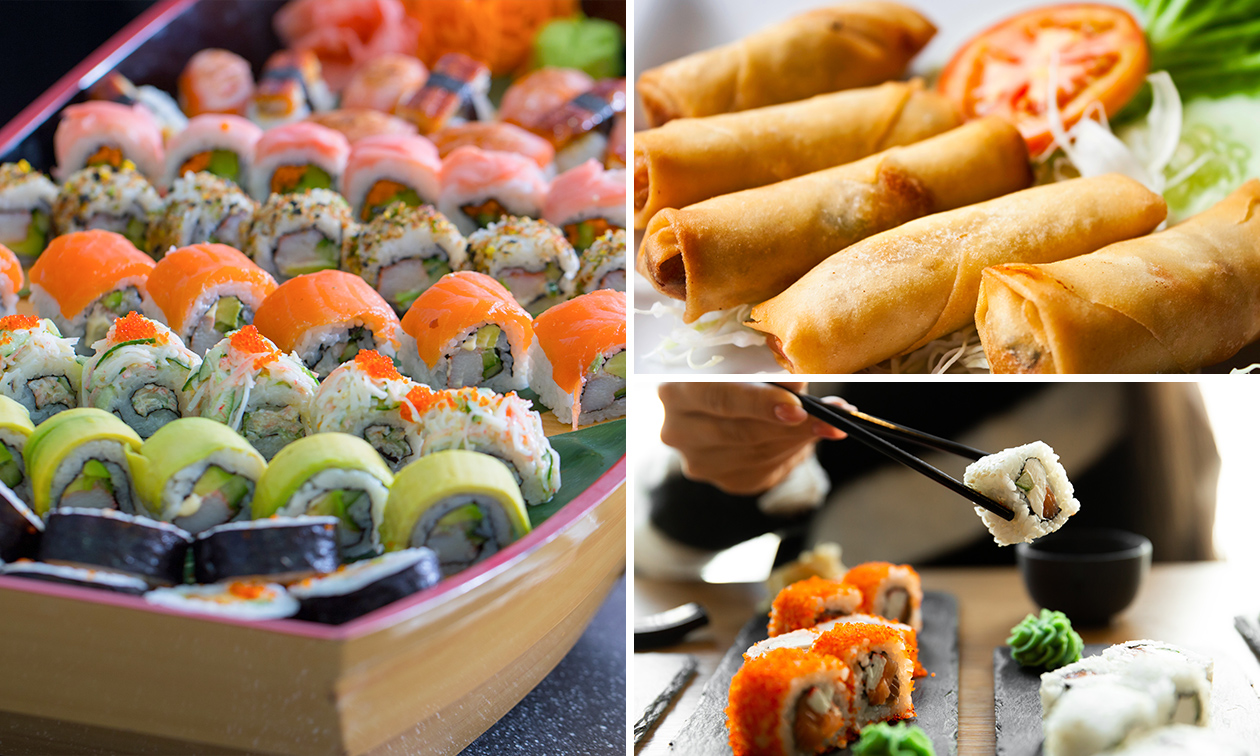 Sushiboot (54 stuks) + loempia's voor afhaal bij Sushi Love