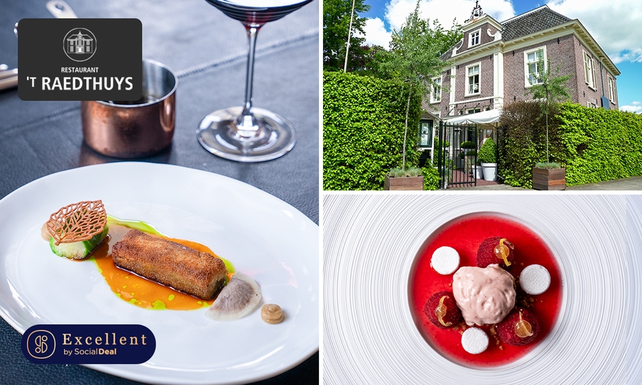 10-gangenlunch of -diner bij sterrenrestaurant 't Raedthuys