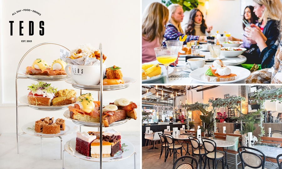 High tea, shared brunch of ontbijt bij Teds