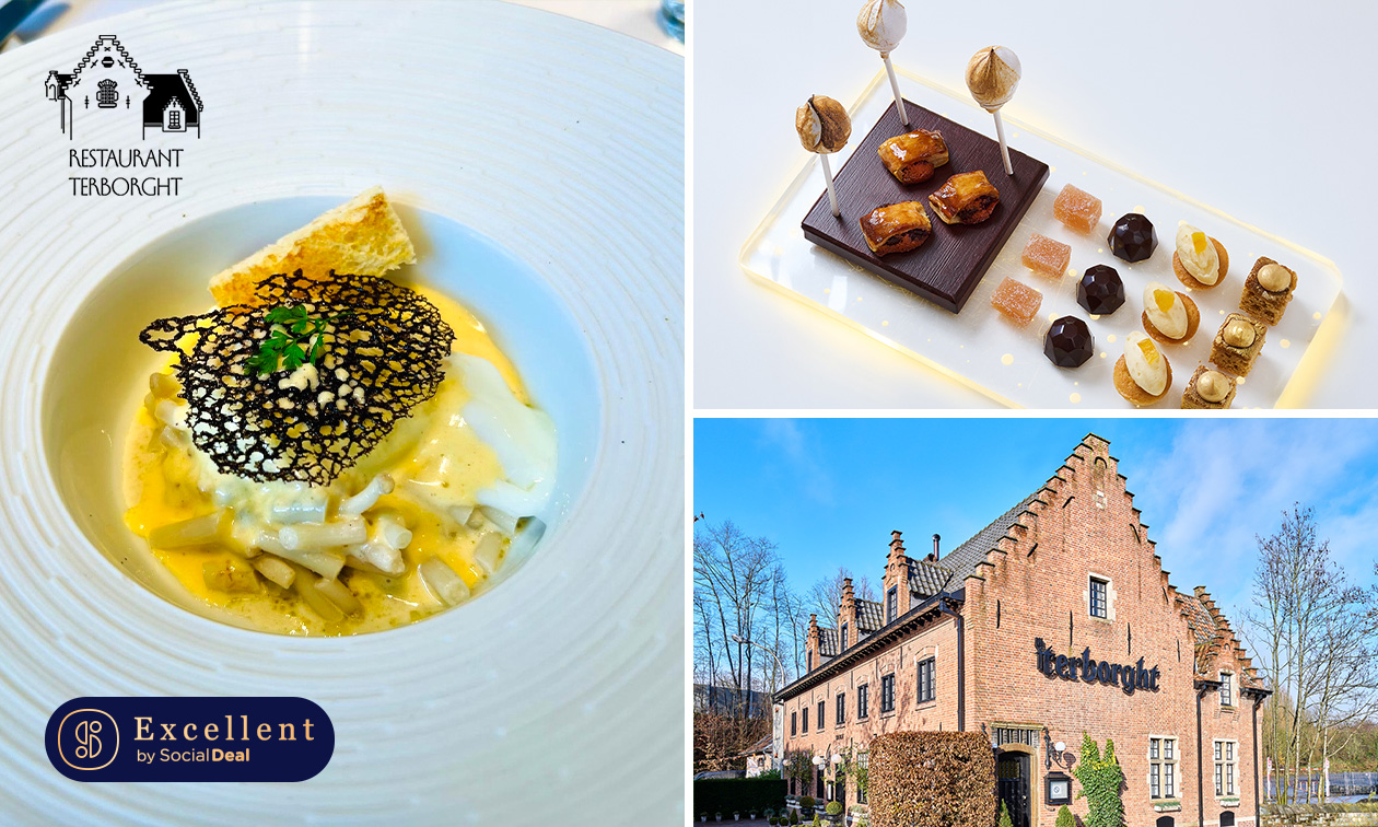 Menu en 3 services + 5 tapas + mignardises chez Terborght