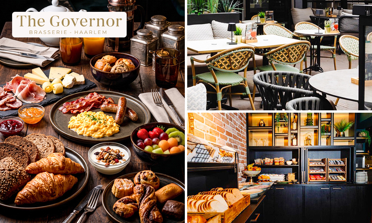 Onbeperkt ontbijtbuffet incl. dranken bij The Governor