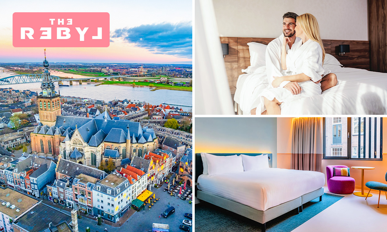 Overnachting voor 2 + ontbijt + welkomstdrankje + late check-out in Nijmegen Overnachting voor 2 + ontbijt + welkomstdrankje + late check-out in Nijmegen