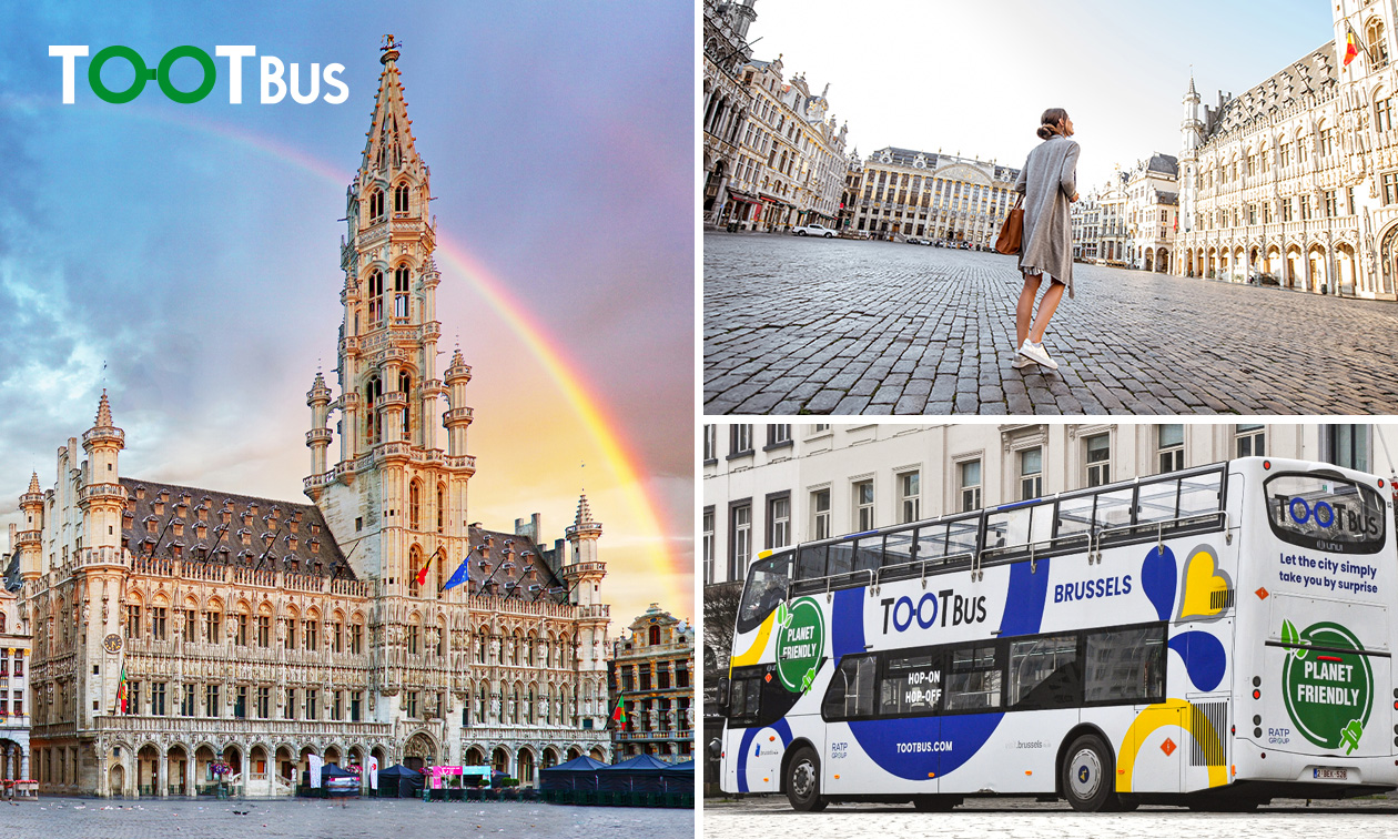 Visite de Bruxelles en bus panoramique et à pied
