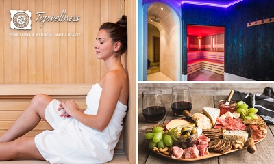 Privésauna (2 of 3 uur) voor 2 personen + evt. tapas bij Topwellness