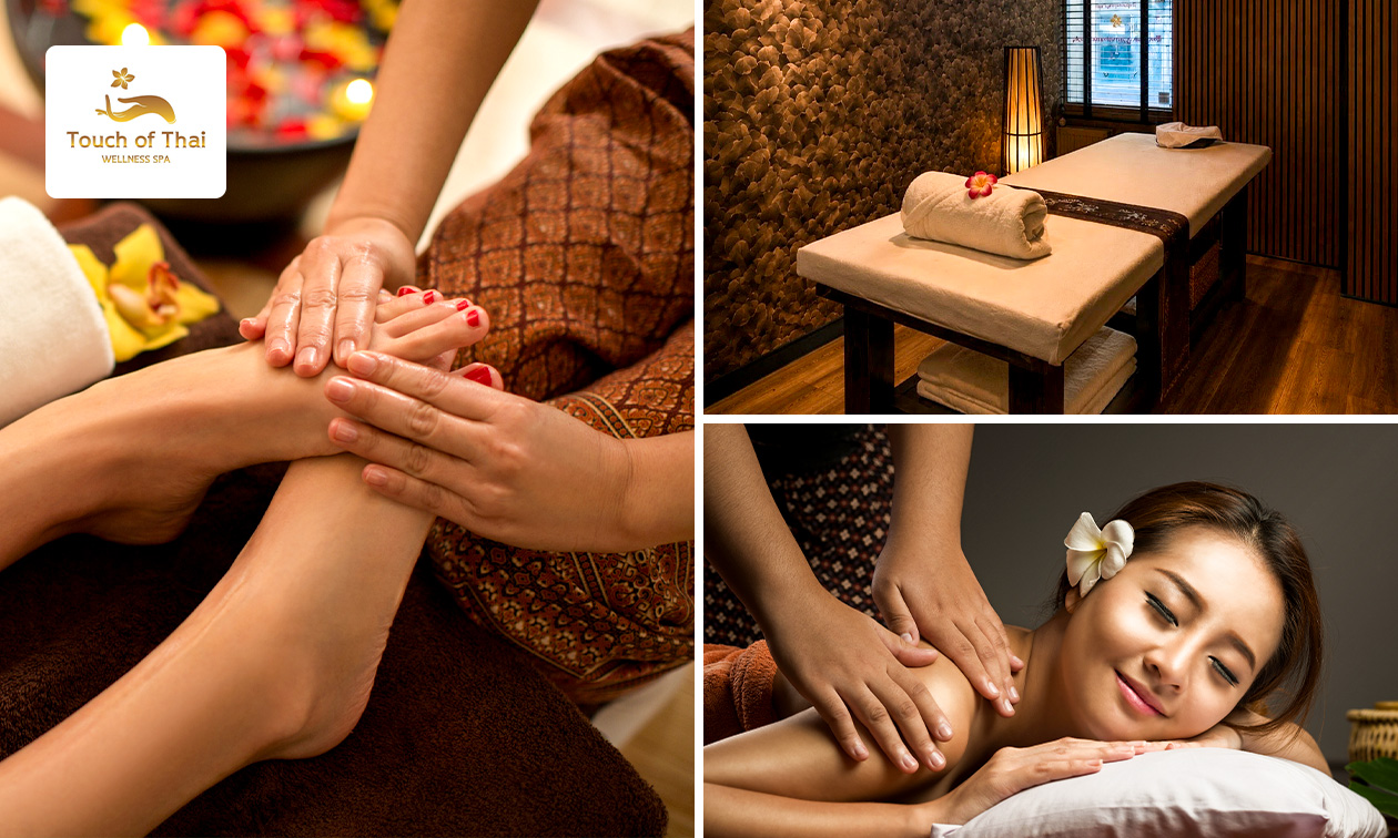 Thaise voetreflexmassage of nek-, rug- en schoudermassage (30 min)