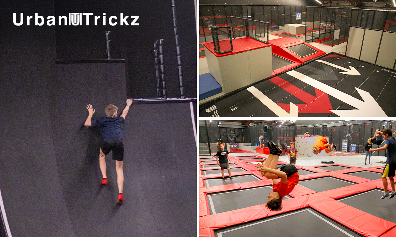 Jumpen (1,5, 2 of 2,5 uur) + slush bij UrbanTrickz