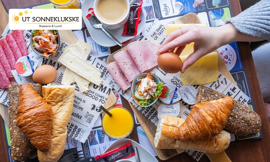 Luxe ontbijt + koffie of thee bij Ut Sonneklukske Brasserie & Lunch