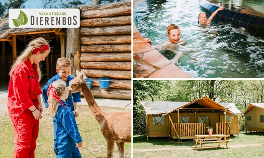 Midweek of weekend weg (voor 3 tot 6 pers.) bij Dierenbos + entree Safaripark Beekse Bergen