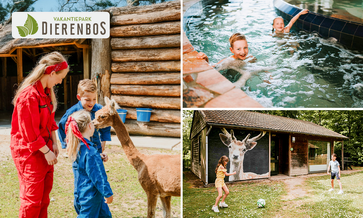 Midweek of weekend weg (voor 2 tot 6 pers.) bij Dierenbos + entree dierentuin Midweek of weekend weg (voor 2 tot 6 pers.) bij Dierenbos + entree dierentuin