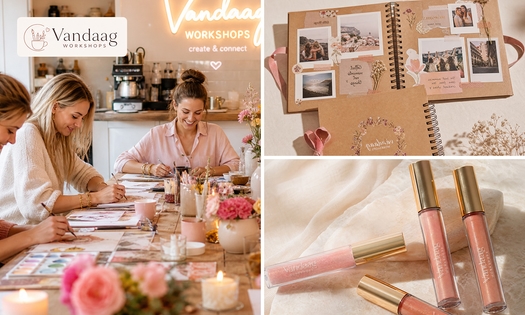 Workshop naar keuze (2 uur) + drankje + cakeje of luxe high tea