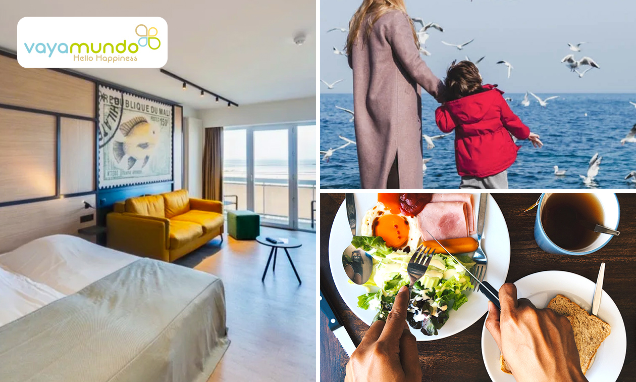 Nuit(s) pour 2-4 + bouteille de vin + évtl. visite avec dégustation à la plage d'Ostende