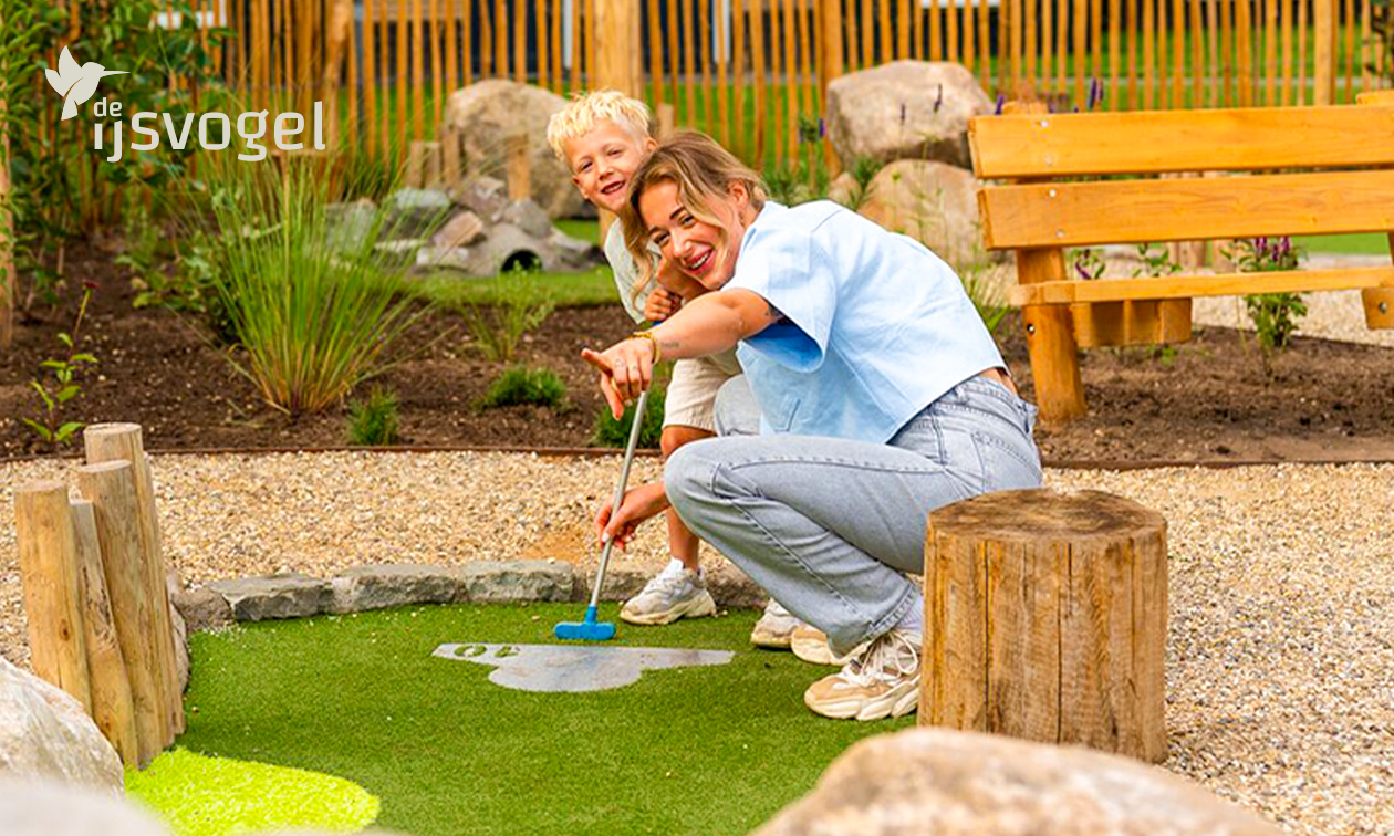 Adventure Minigolf (12 holes) op de Veluwe met evt. warme drank en appelgebak met slagroom