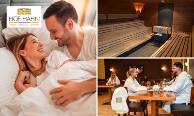 Übernachtung für 2 + Frühstück + Wellness im Wellness Hof Hahn