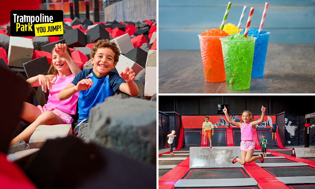 Entrée chez You Jump Sambreville (2h ou 2h30) + chaussettes + granité + évtl. bonbons