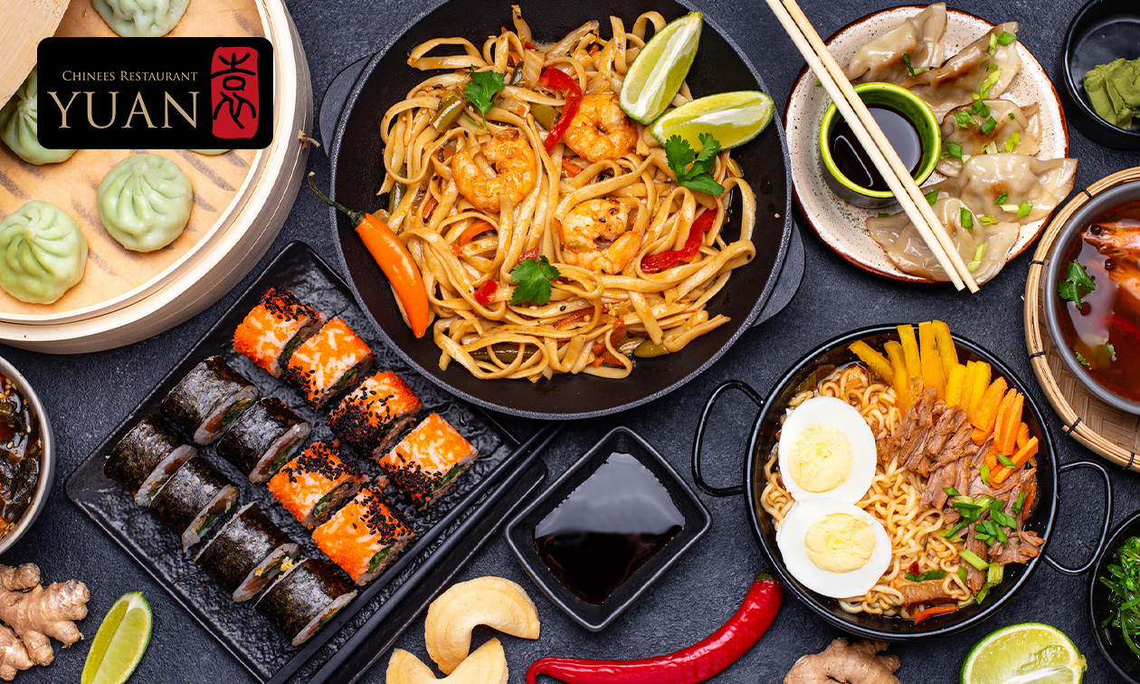All-You-Can-Eat sushi & grill (2,5 uur) bij Yuan Restaurant