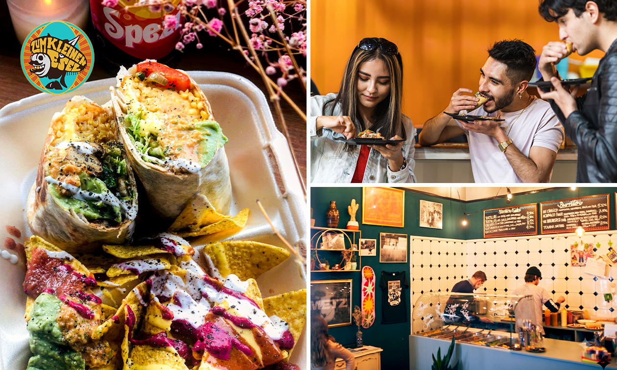 2-Gänge-Burrito-Menü zum Abholen oder vor Ort Essen in Bochum
