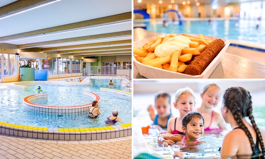 Entree voor Zwembad Rozengaarde + friet met snack en saus
