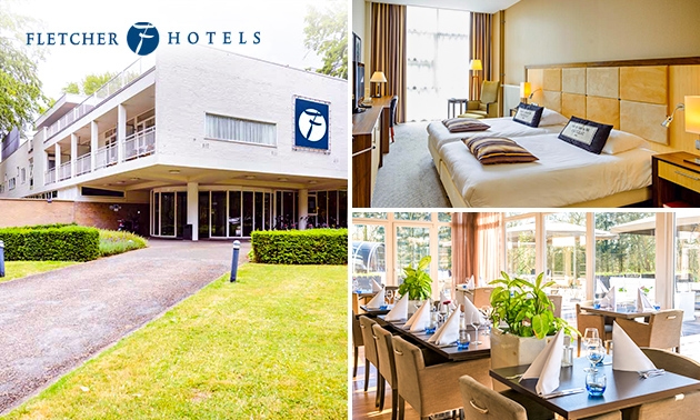 Overnachting voor 2 + evt. ontbijt en 3-gangendiner bij Fletcher Hotels