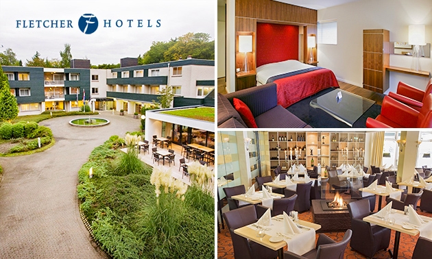 Overnachting voor 2 + evt. ontbijt en 3-gangendiner bij Fletcher Hotels