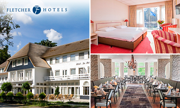 Overnachting voor 2 + evt. ontbijt en 3-gangendiner bij Fletcher Hotels