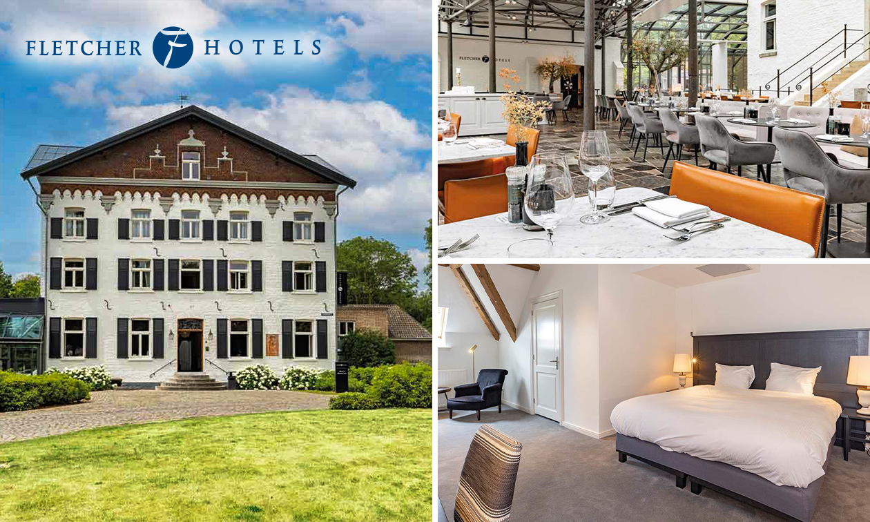 Overnachting voor 2 + evt. ontbijt en 3-gangendiner bij Fletcher Hotels