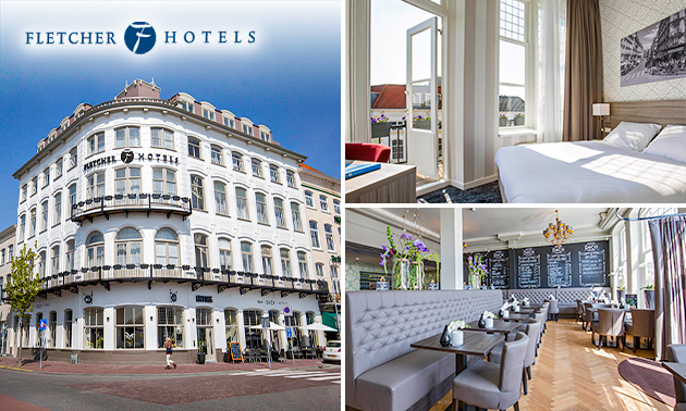 Overnachting voor 2 + evt. ontbijt en 3-gangendiner bij Fletcher Hotels